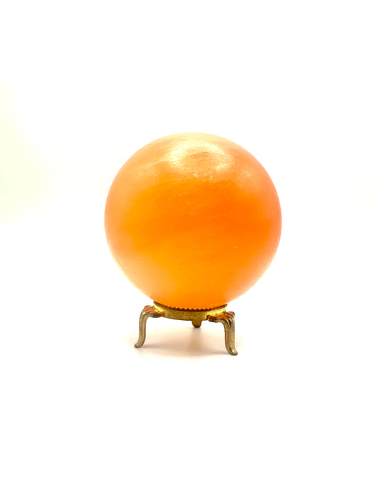 Sacral Sun Crystal Sphere - Orange Calcite